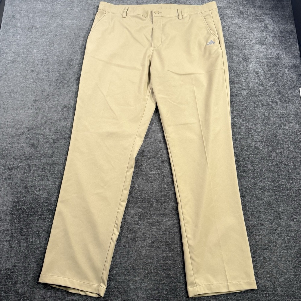 Adidas Ultimate 365 Golf Pants Men's Size 38x34 Beige Stretch Performance